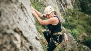 rock climbing